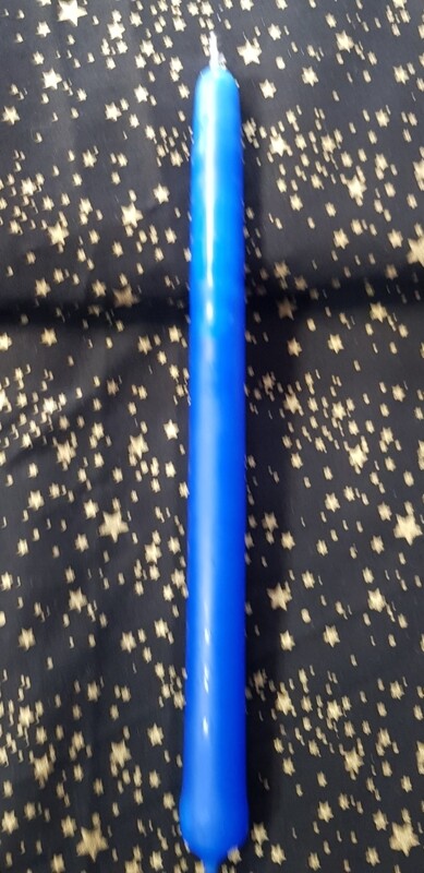 Ritual/Spell Taper Candle - 9hrs -  BLUE