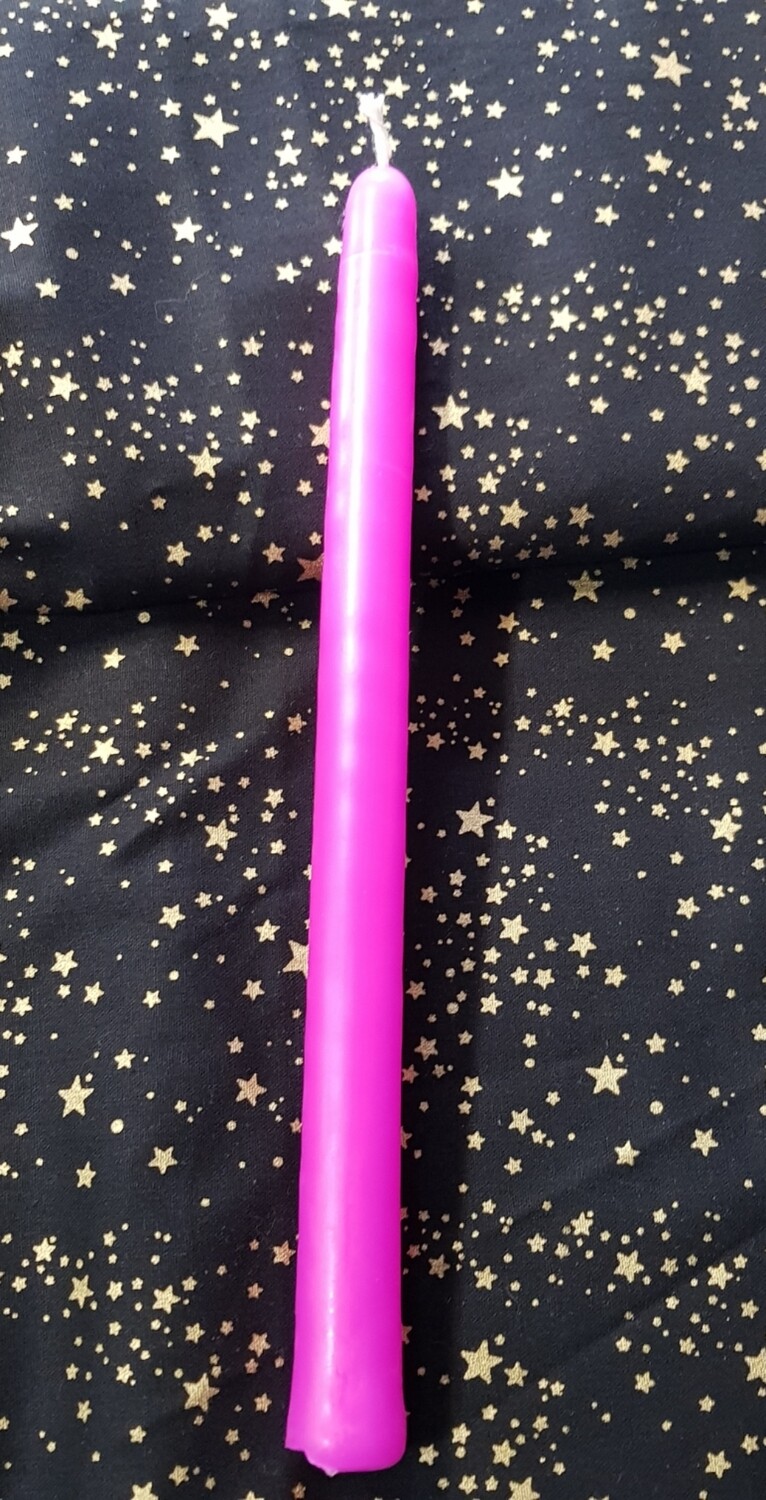 Ritual/Spell Taper Candle - 9hrs -  PINK