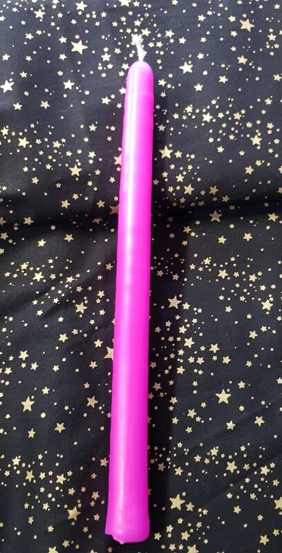 Ritual/Spell Taper Candle - 9hrs -  PINK