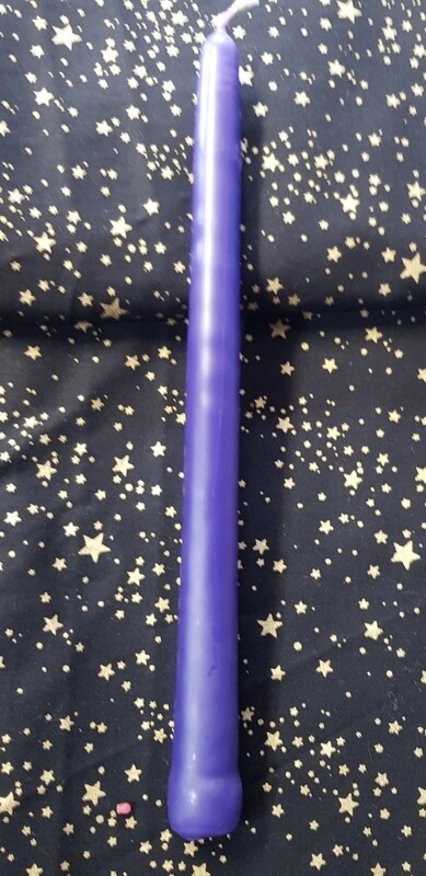 Ritual/Spell Taper Candle - 9hrs -  PURPLE