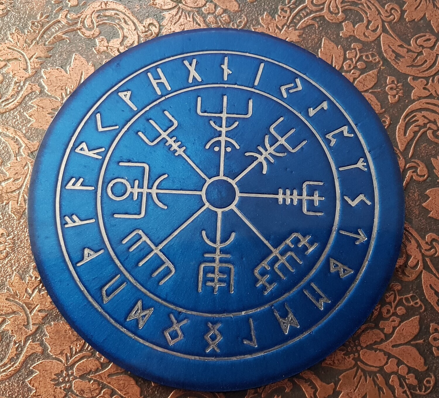 Vegvisir - Altar Plate - Casting Board - Blue