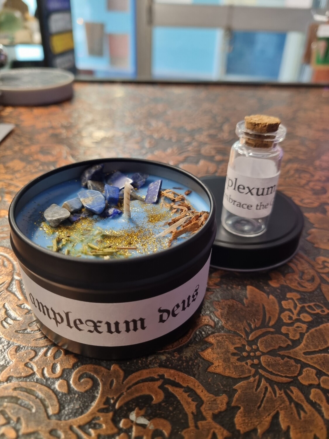 Intention Candle - &quot;amplexum deus&quot; Embrace the Gods&quot;