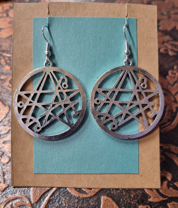 Earrings - Necronomicon Sigil