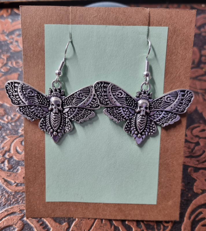 Earrings - Moth