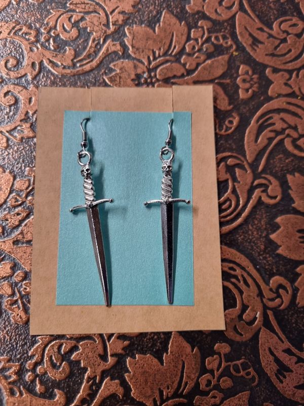 Earrings - Athame / Sword