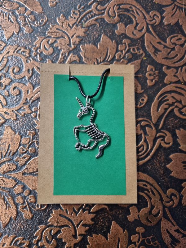 Pendant - Unicorn skeleton