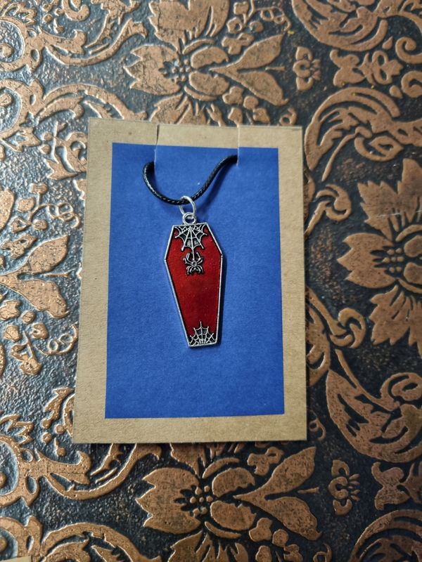 Pendant - Coffin Red