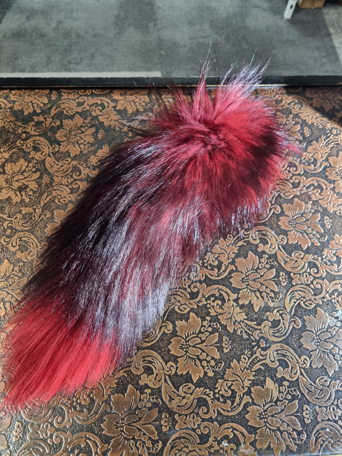 Fox Tail -  Dyed Red