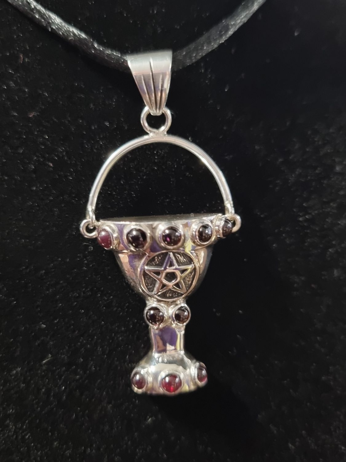 Chalice with Pentagram - Garnet