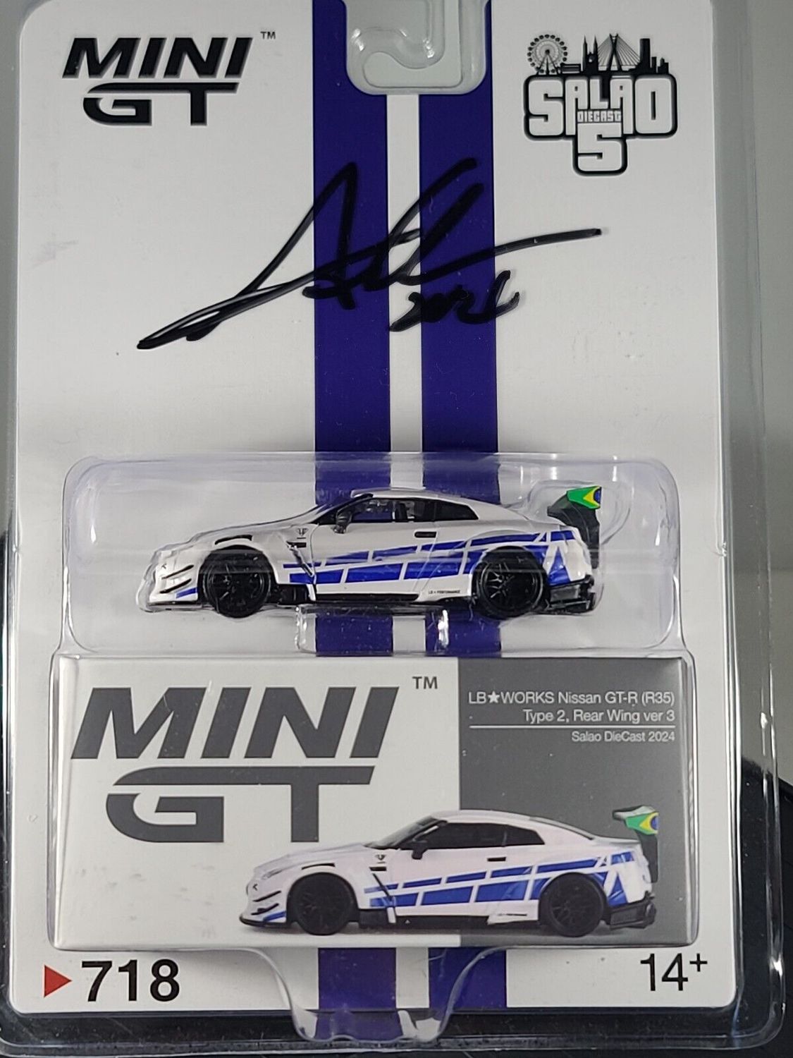 2024 MINI GT BRAZILIAN CONVENTION LB-WORKS SKYLINE GT-R - SIGNED BY GLEN CHOU