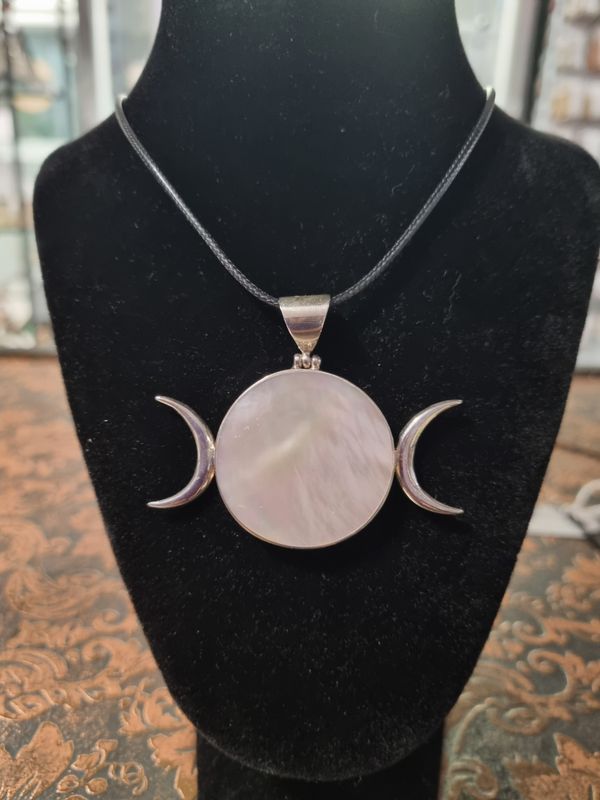 Triple Moon Goddess Mother of Pearl