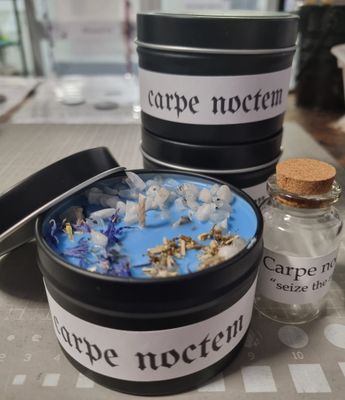 Intention Candle - &quot;carpe noctem&quot; Seize the Night