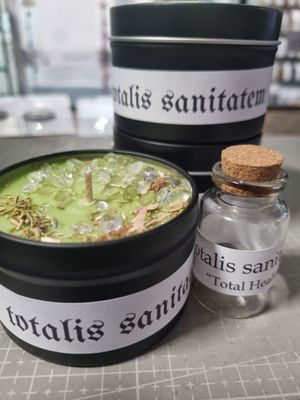 Intention Candle - &quot;totalis sanitatem&quot; Total Healing