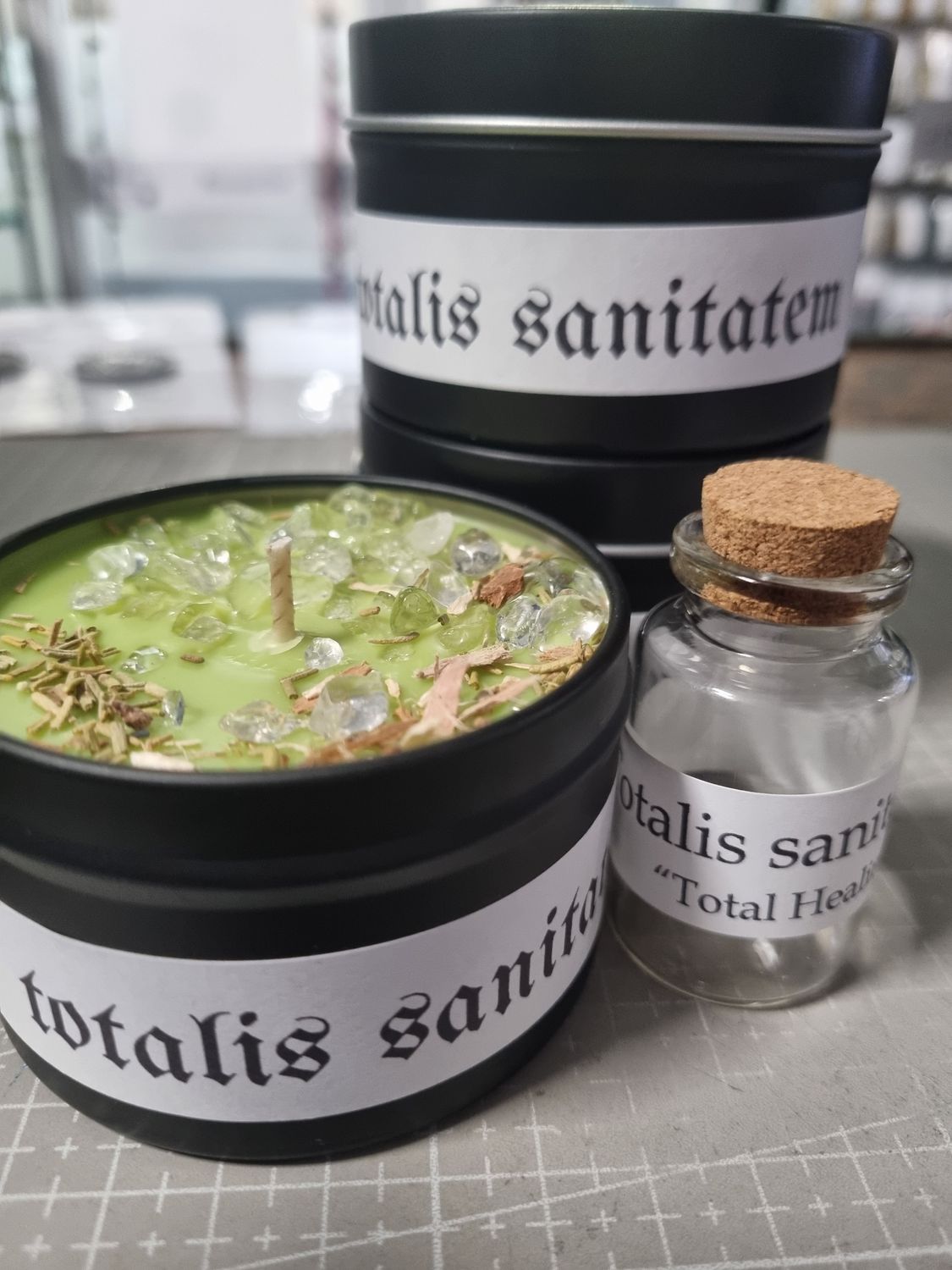 Intention Candle - &quot;totalis sanitatem&quot; Total Healing