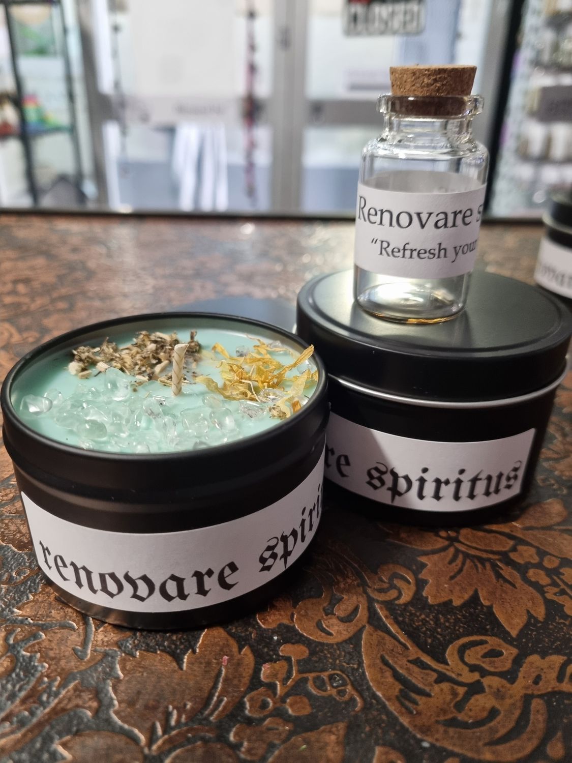Intention Candle - &quot;renovare spiritus&quot; Refresh your Spirit