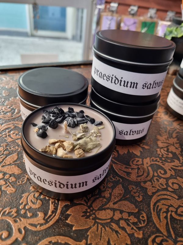 Intention Candle - "praesidium salvus