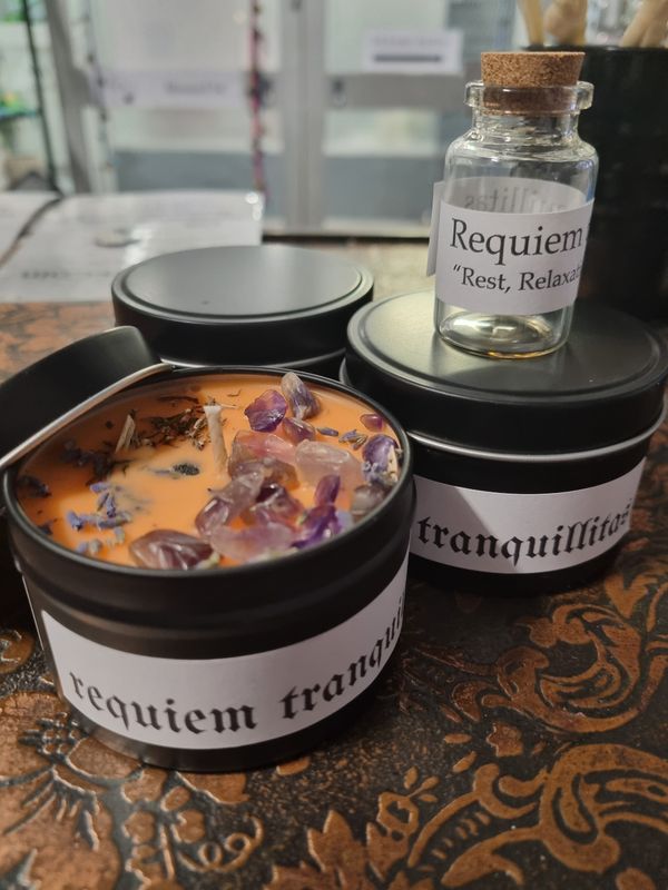 Intention Candle - "requiem" rest relaxation