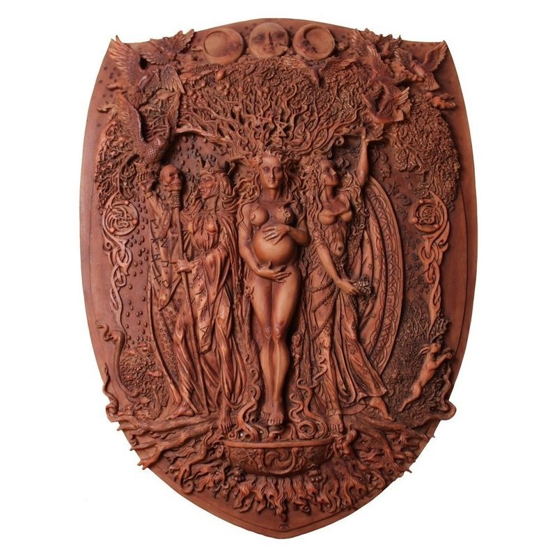Triple Goddess Wall Plaque