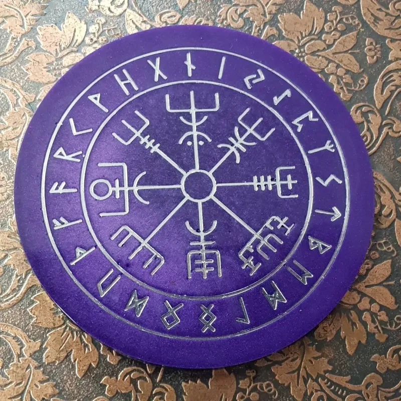 Vegvisir - Altar Plate - Casting Board - Purple 