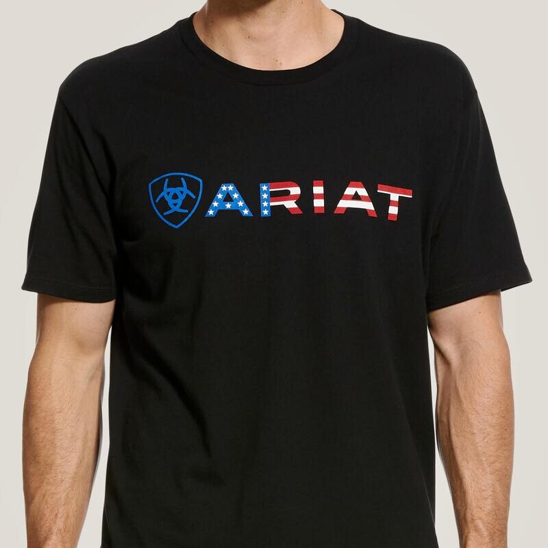 Ariat Men's USA Wordmark T-Shirt Ariat Men's USA Wordmark T-Shirt
