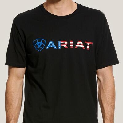 Ariat Men&#39;s USA Wordmark T-Shirt