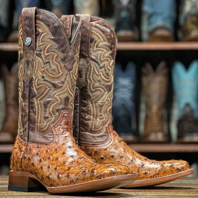 Tanner Mark Boots Men&#39;s Imitation Ostrich