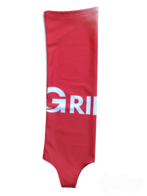 Gripped Shinliners Red/White Ombre