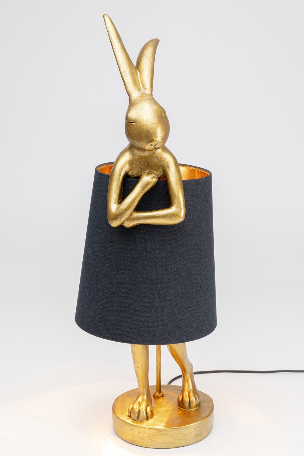 Tischleuchte Animal Rabbit Gold/Schwarz 68cm
