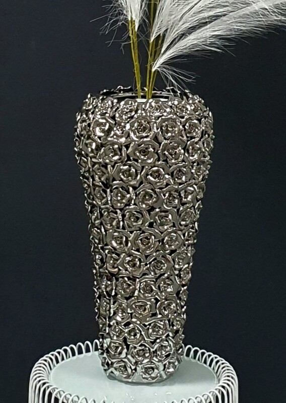Vase Rose Multi Chrom Bodenvase Big 45cm Vase Rose Multi Chrom Bodenvase Big 45cm