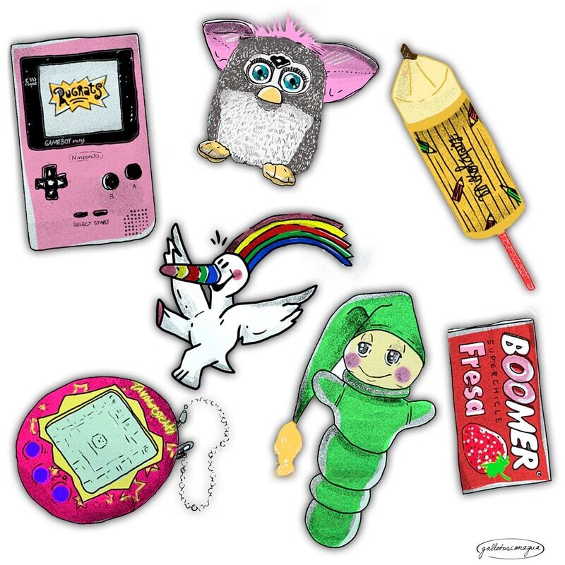 PACK PEGATINAS 90S.