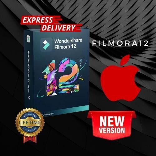 Wondershare Filmora 12 | Apple Mac|  Multilingual Edition, Lifetime Activation, DAW for Mac