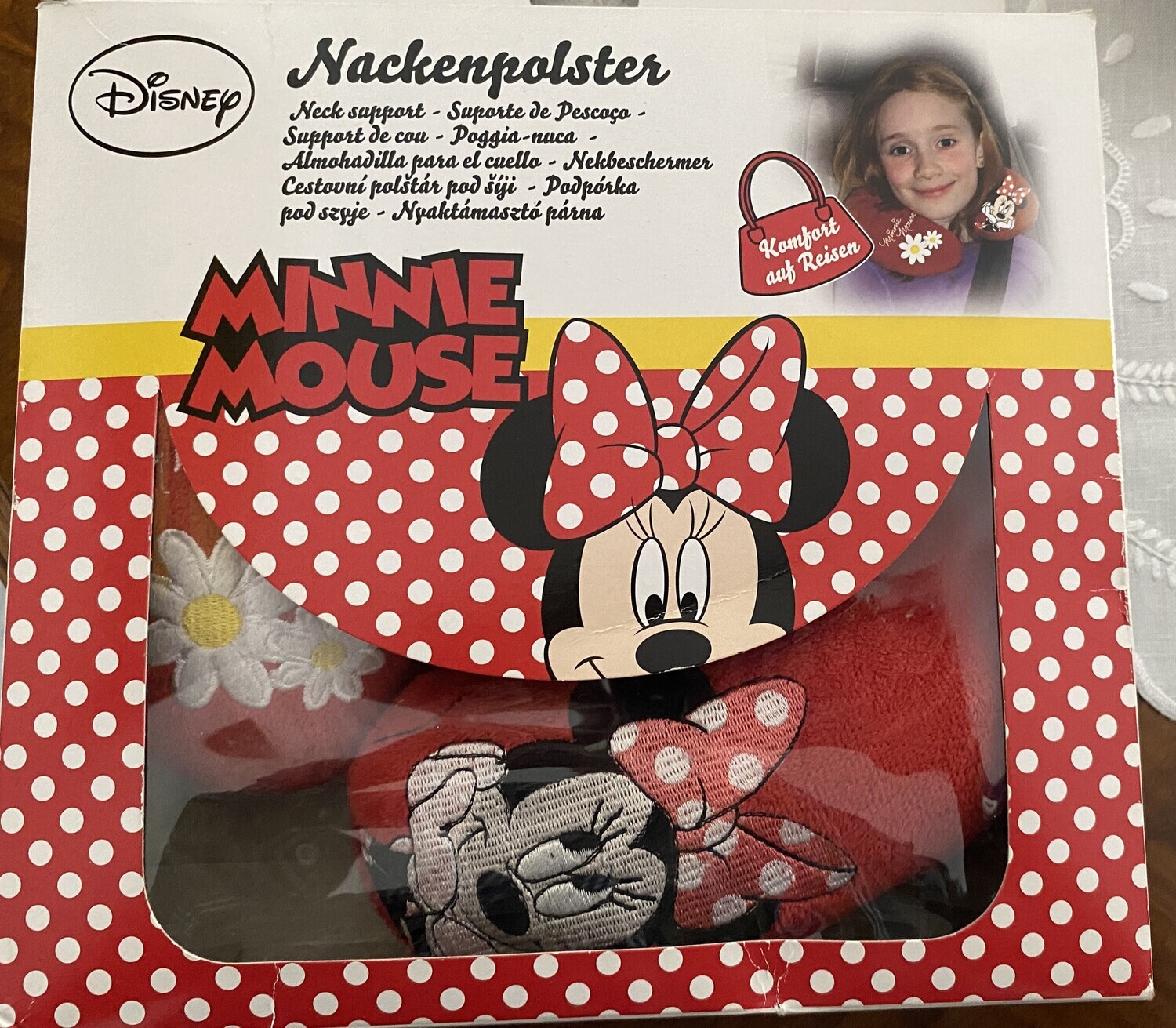 Almofada de pescoço da Minnie Mouse