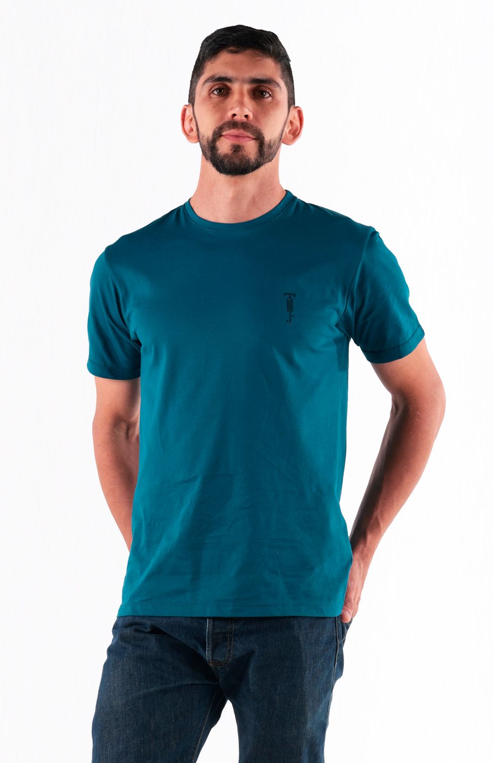 Camiseta Algodón  - Petróleo