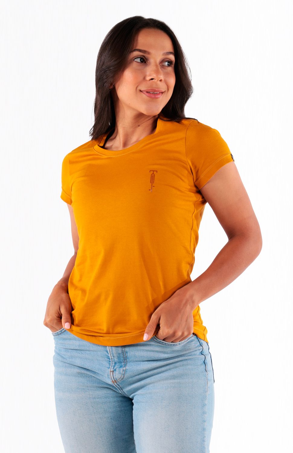 Camiseta Algodón - Mostaza