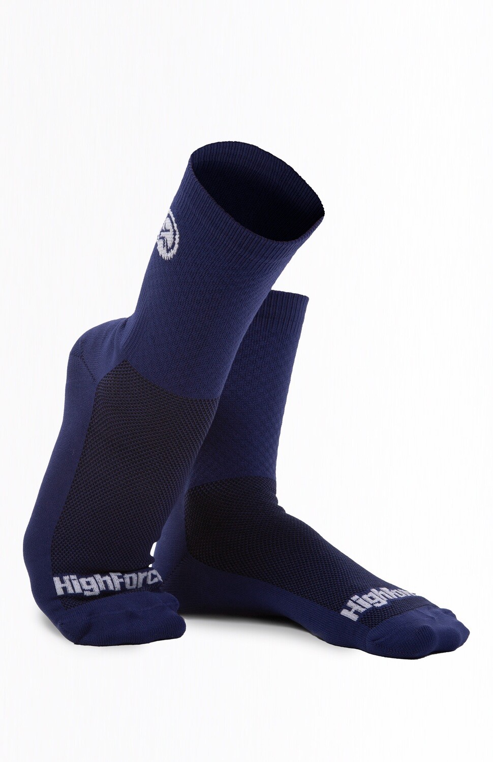 Medias de Ciclismo Compresivas Reflectivas Highforce - Azul