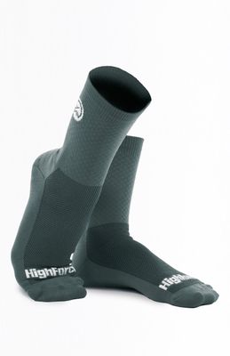 Medias de Ciclismo Compresivas Reflectivas Highforce - Gris