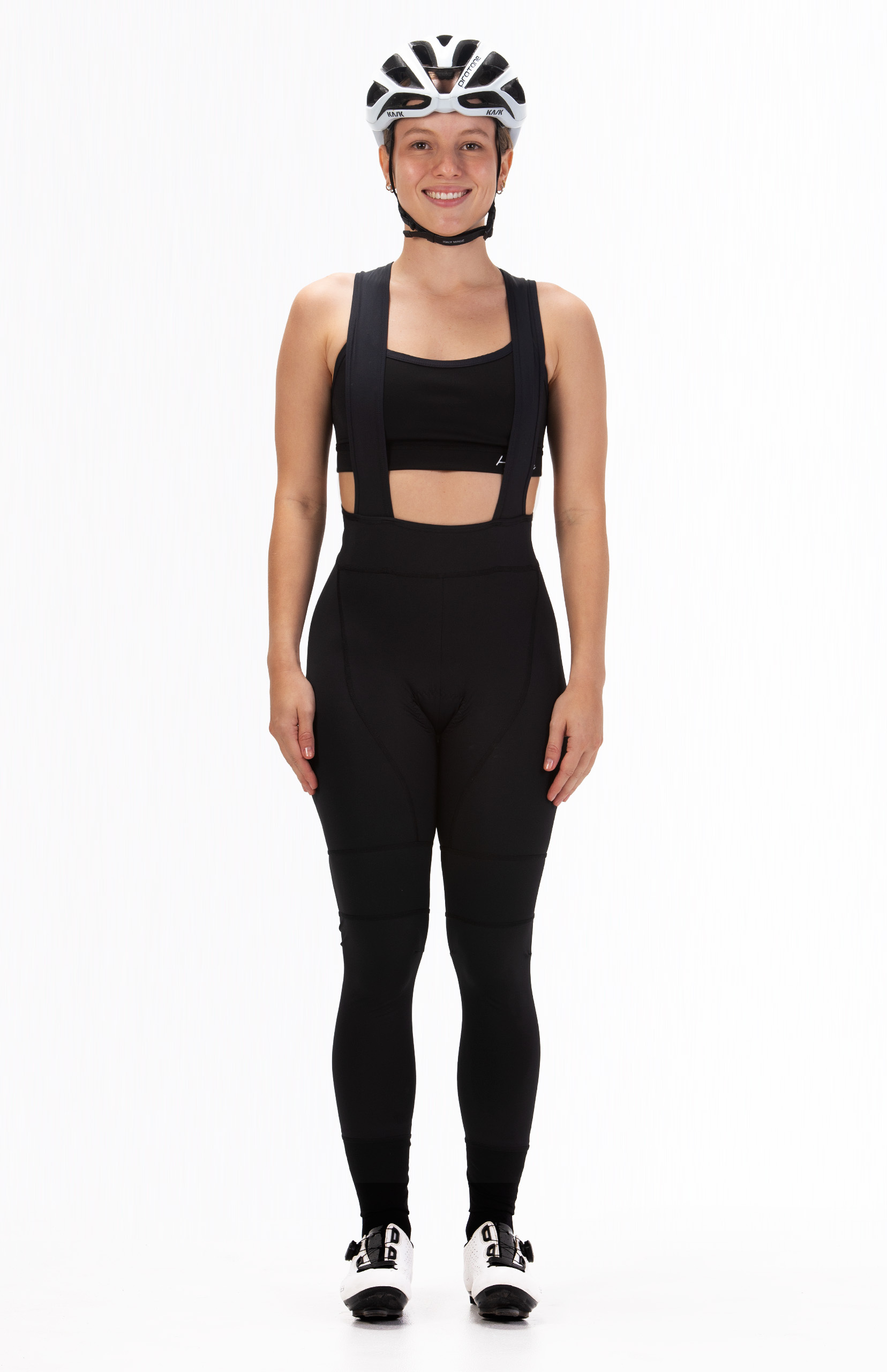 Pantalón de Ciclismo Largo con Tirantes Mujer Highforce