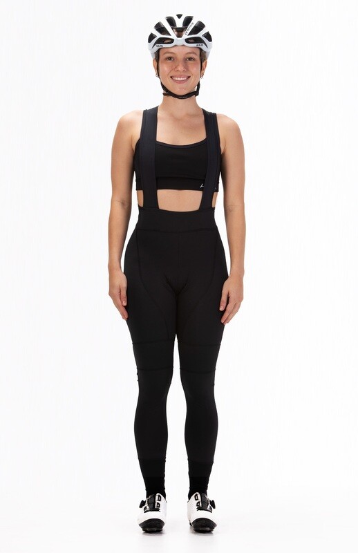 Pantalón  de Ciclismo Largo con Tirantes Mujer Highforce