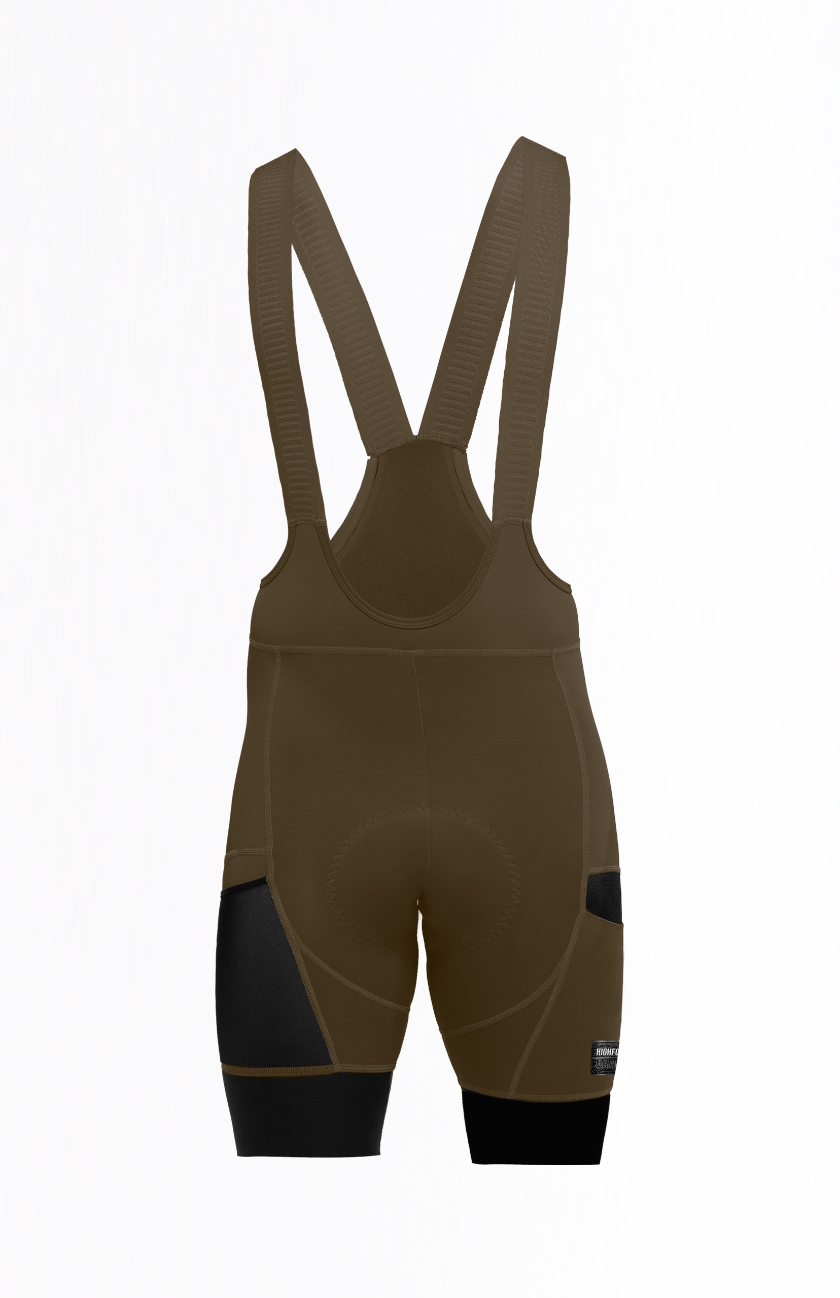 Pantaloneta de Ciclismo con Bolsillos Hombre - Café