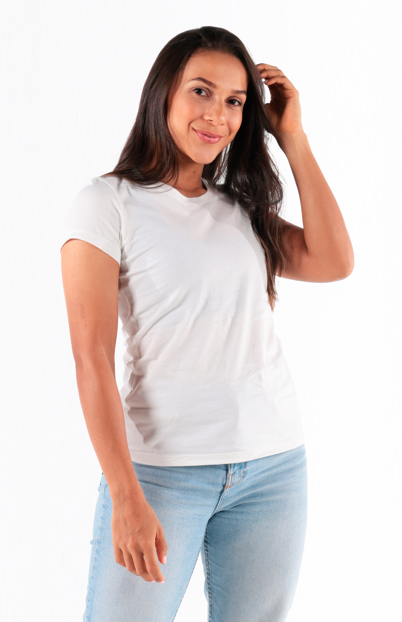 Camiseta Algodón Mujer Highforce - Blanco
