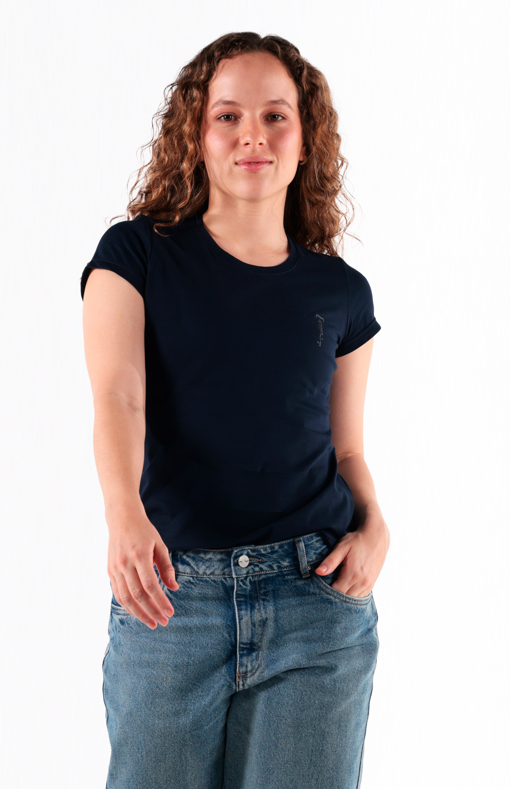 Camiseta Algodón Mujer Highforce - Azul