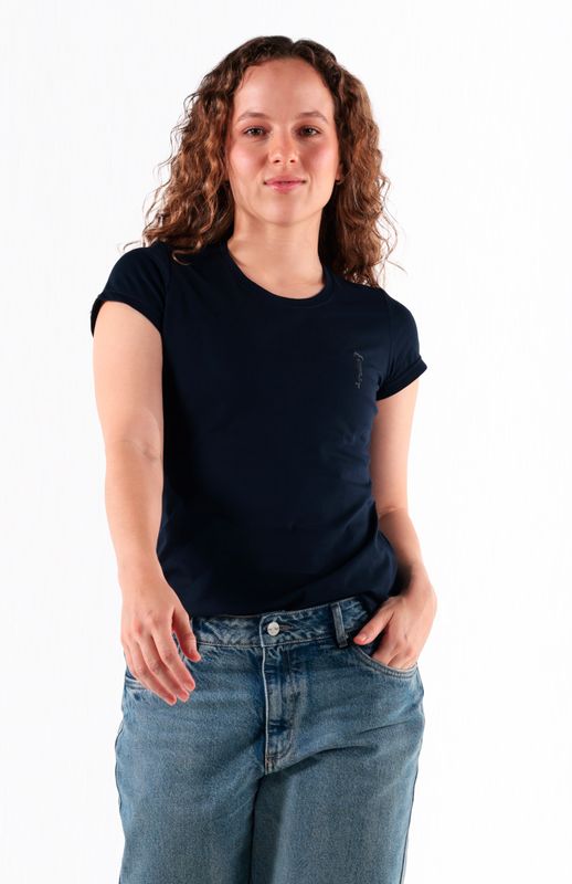 Camiseta Algodón Mujer Highforce - Azul