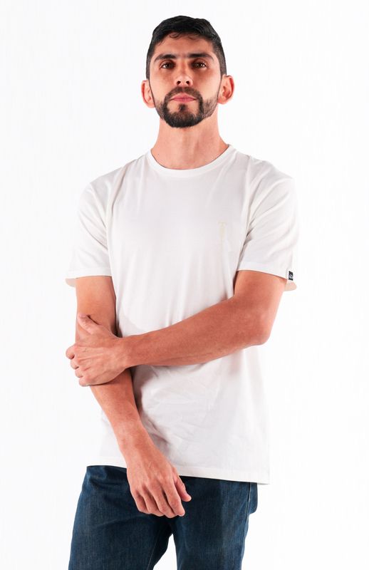 Camiseta Algodón Hombre Highforce - Blanco