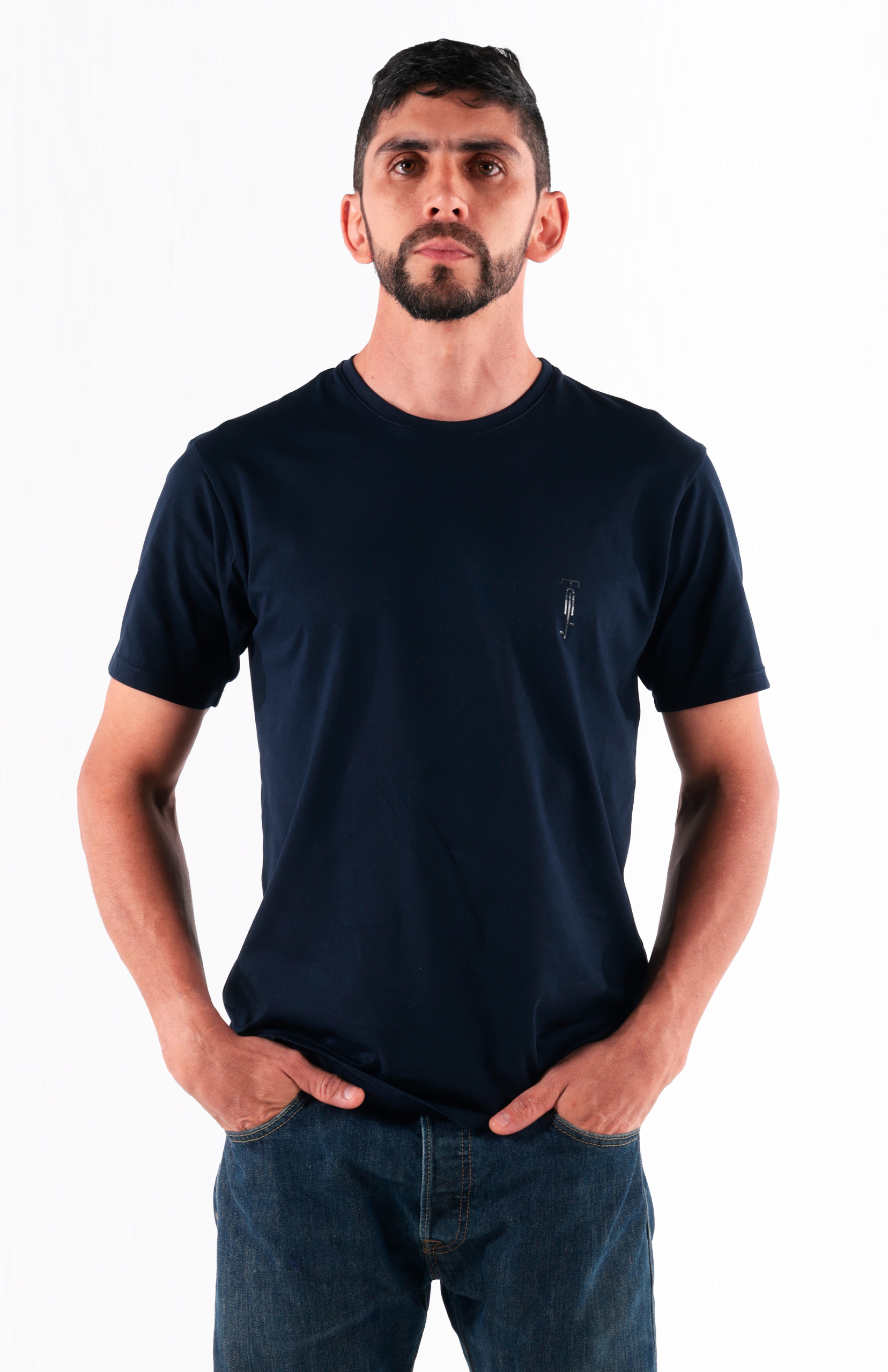 Camiseta Algodón Hombre Highforce - Azul