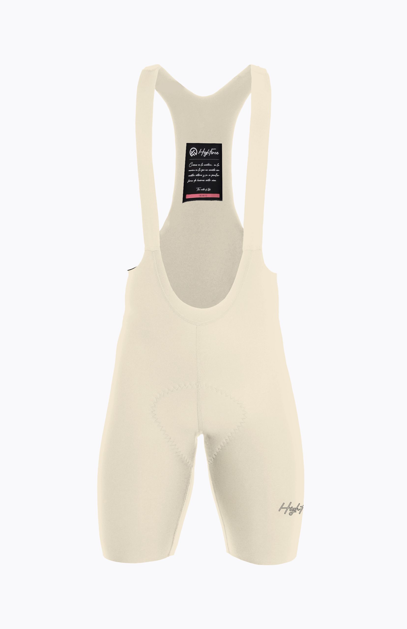 Pantaloneta de Ciclismo Advance Sin Costuras Mujer Highforce - Marfil