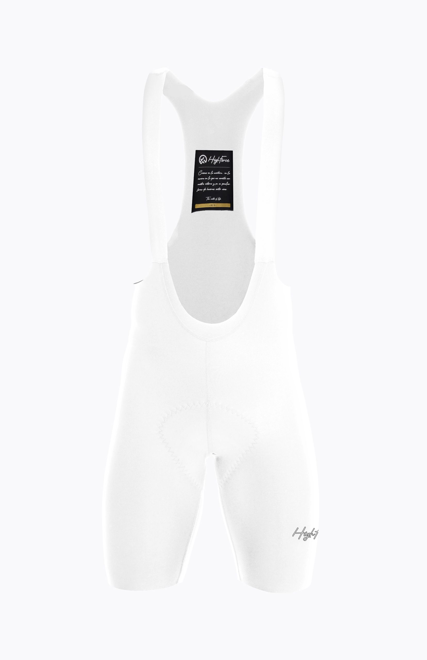 Pantaloneta de Ciclismo Advance Sin Costuras Hombre Highforce - Blanco