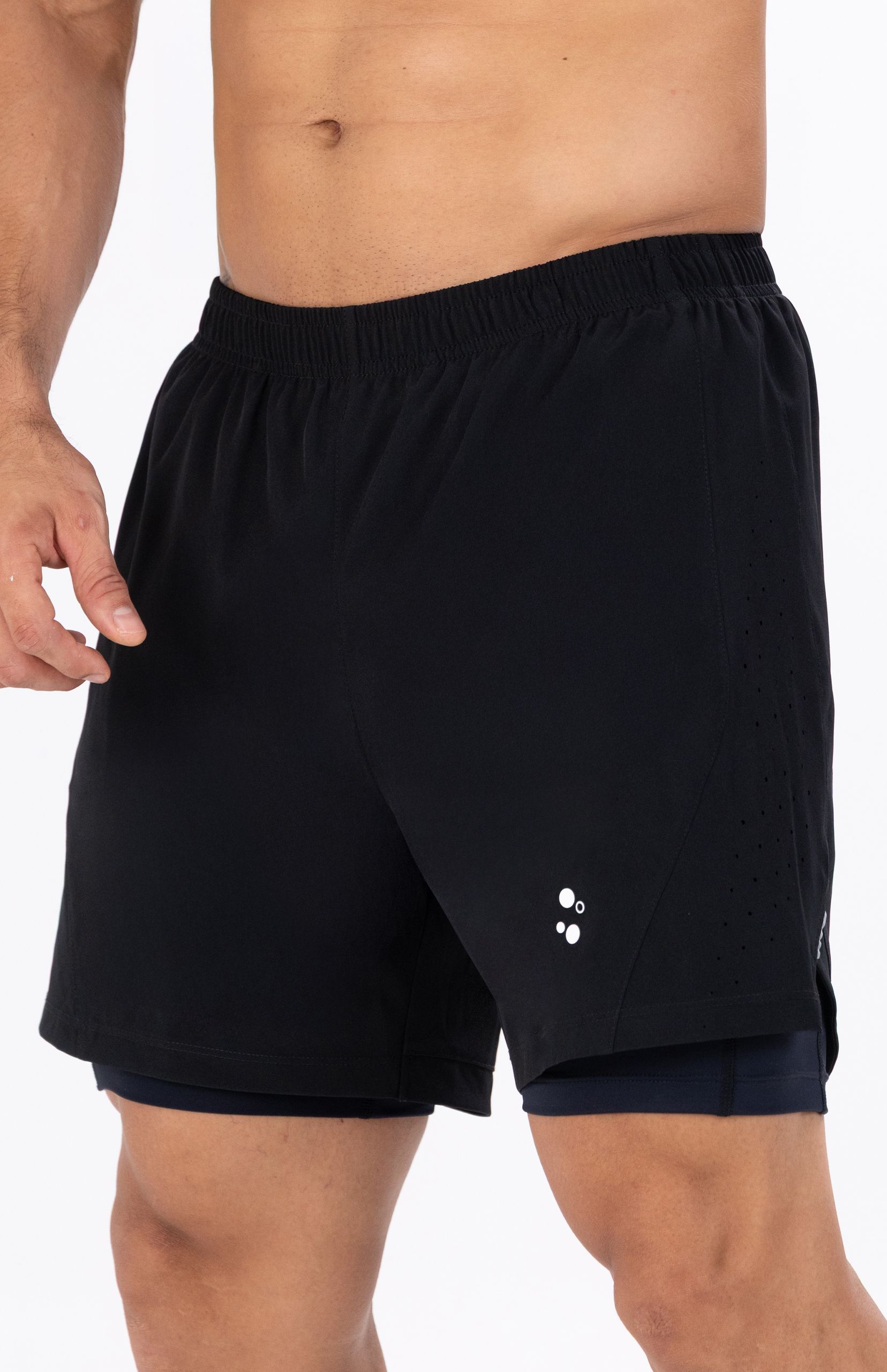 Short de Running Highforce para Hombre con Bóxer Interno