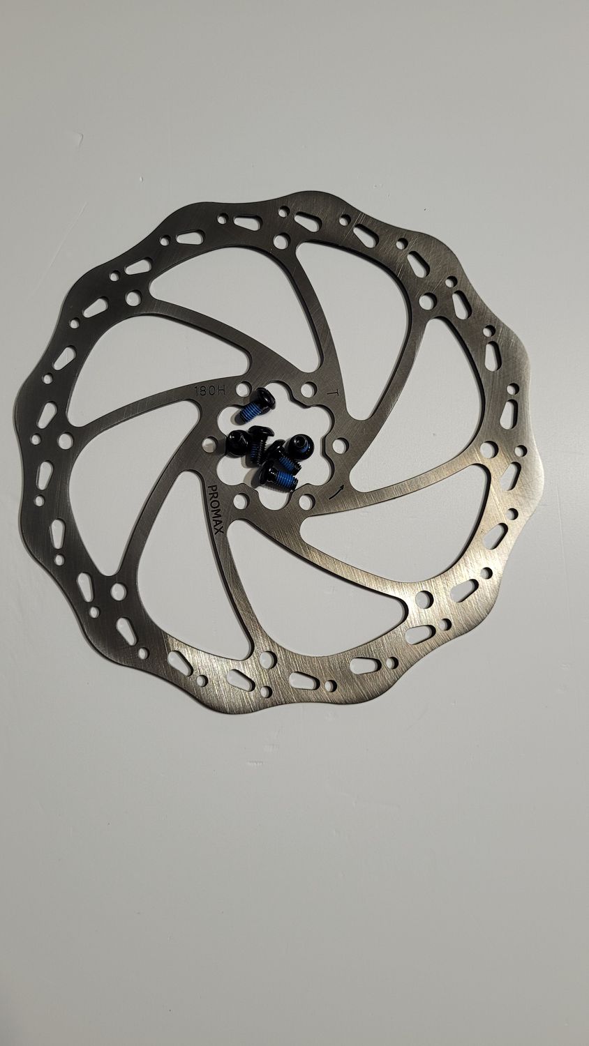 Disc brake rotor 180mm 6 bolts int