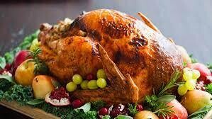 Pavo relleno al gusto  (aprox 12  raciones)