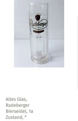 Altes Glas, Radeberger Bierseidel, 1a Zustand